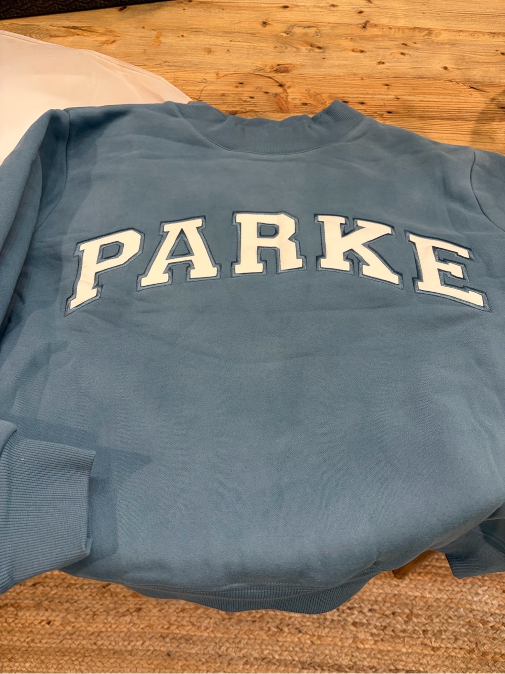 PARKE Light Blue Crewneck Sweatshirt